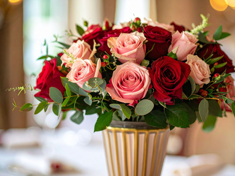 Bouquet roses rouges