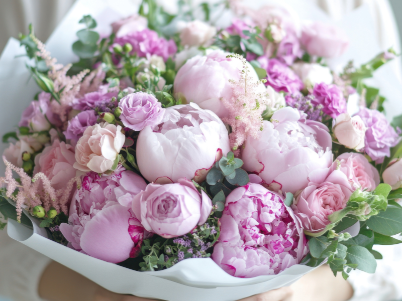 Bouquet pivoine