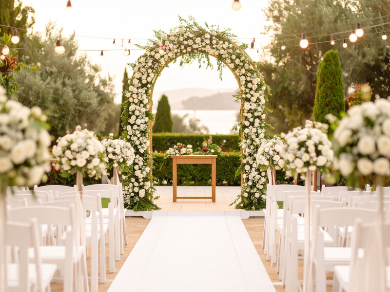 Arche florale mariage